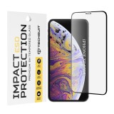 Folie sticla iPhone XS Max Asteroid GSM ESD Glass, negru