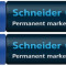 Permanent Marker Schneider Maxx 250, Varf Tesit 2+7mm - Albastru