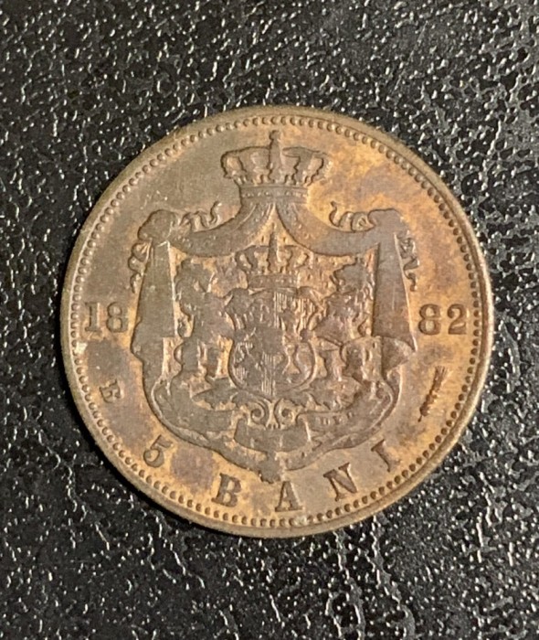 Moneda 5 bani 1882