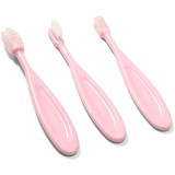 BabyOno Toothbrush periuta de dinti pentru copii Pink 3 buc