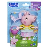 Peppa pig set tinuta de primavara cu figurina peppa si accesorii 15cm