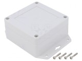 Carcasă universală ABS gri deschis 90x90x45mm, KRADEX
