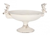 Cumpara ieftin Bol decorativ otel alb antichizat Selene 48x37x28 cm