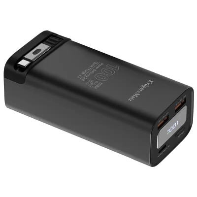 Power Bank 20000mAh 100W QC3.0 PD3.0 USB-C /USB-A Afisaj LCD Kruger&amp;amp;Matz KM0915 foto