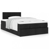 Gossi cadru de pat otoman cu saltea tesatura neagra 120x200cm