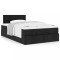 Gossi cadru de pat otoman cu saltea tesatura neagra 120x200cm