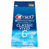 Benzi Crest 3D Whitestrips Classic Vivid, 10 plicuri, 6% concentratie, tratament albirea dintilor