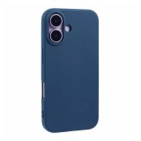 Husa Silicon Albastra iPhone 16 Plus, Protectie Telefon Apple