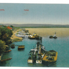 3053 - TURNU-SEVERIN, Harbor, Romania - old postcard - unused