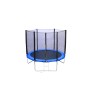 Trambulina pentru copii cu plasa de protectie externa si scara, diametrul 305 cm, sarcina maxima 150 kg, albastru