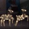 vidaXL Reni de Crăciun, 2 buc., auriu, 40 LED-uri 342683