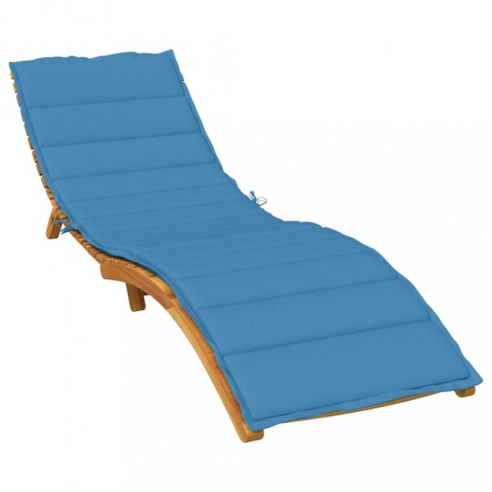 vidaXL Pernă de șezlong, melanj albastru, 200x60x4 cm textil 4002513