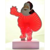 Decoratiune Luminoasa cu Baterii/USB Neon Model Mos Craciun 20 cm Alb Rece