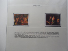 Timbre pictura Rubens nestampilate Paraguay timbre arta timbre picturi foto