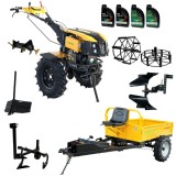 ProGARDEN Pachet Campo 1273 Alpine V2, Motocultor 12CP + PRS20-45 Prasitoare + Remorca RM500T+ Plug bilonat/rarita + Plug reversibil + Adaptor + 2 Rot
