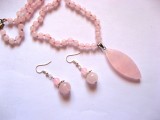 Set bijuterii cu cuart roz 51914