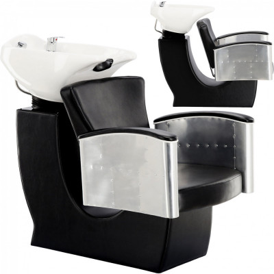 Scafă Coafor Profesională Unitate De Spălare Cu Bol Mobil Model Modern foto