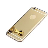 Husa Apple iPhone 6/6S Oglinda Luxury Gold, Bumper TPU, Protectie 360
