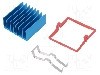 Radiator extrudat, aluminiu, 27mm x 27mm, albastra, Advanced Thermal Solutions - ATS-X53270G-C1-R0
