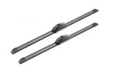 Stergator parbriz Bosch Aerotwin Retrofit, Cauciuc+Grafit, Universal, Carlig, Plat, Lungime 530mm