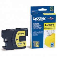 Cartus cerneala Brother LC980Y 260 pag yellow foto