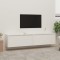 Gossi dulapuri de perete 2 buc. alb, 80x30x35 cm, lemn masiv de pin