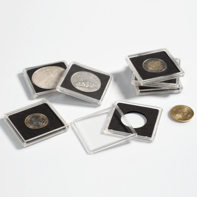 Capsule pentru monede QUADRUM, 28mm, cutie 10buc. foto