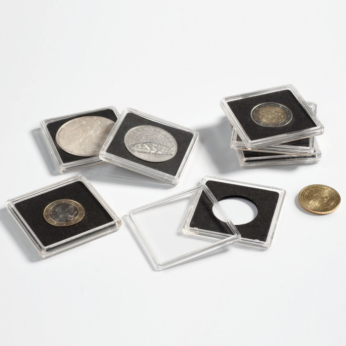 Capsule pentru monede QUADRUM, 28mm, cutie 10buc.
