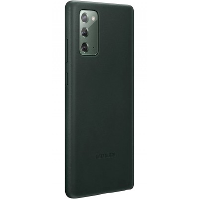 Husa Piele Samsung Galaxy Note 20 N980 / Samsung Galaxy Note 20 5G N981, Leather Cover, Verde EF-VN980LGEGEU foto