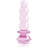 Dream Toys Glaze Glass 5.5&quot; Rosebud Beaded Plug dop anal 14 cm