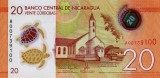 NICARAGUA █ bancnota █ 20 Cordobas █ 2014 █ P-210 █ POLYMER █ UNC necirculata