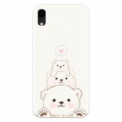 Husa silicon pentru Apple Iphone XR, Family Bear foto