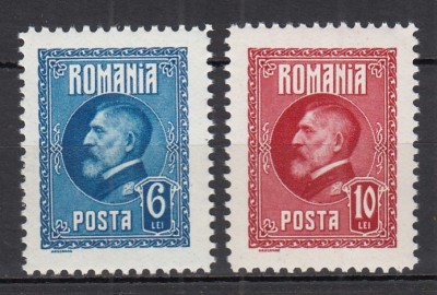 ROMANIA 1926 LP 74 A 60 a ANIVERSARE A REGELUI FERDINAND EROARE DE CULOARE STARE MNH foto