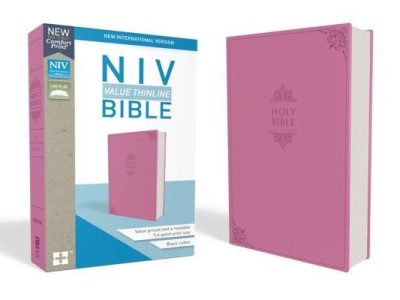 NIV, Value Thinline Bible, Imitation Leather, Pink foto