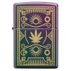 Bricheta originala Zippo, Cannabis Design Iridescent Laser Engrave