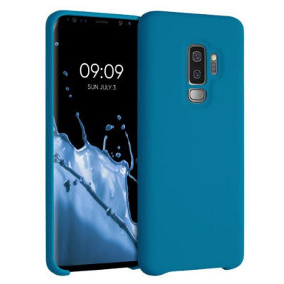 Husa pentru Samsung Galaxy S9 Plus, Silicon, Albastru, 44183.224 foto