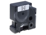 Bandă Albă 12mm 5,5m cu Scris Negru