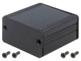 Carcasă aluminiu neagră AKG 55mm x 50mm x 28mm