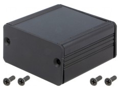 Carcasa aluminiu neagra AKG 55mm x 50mm x 28mm foto