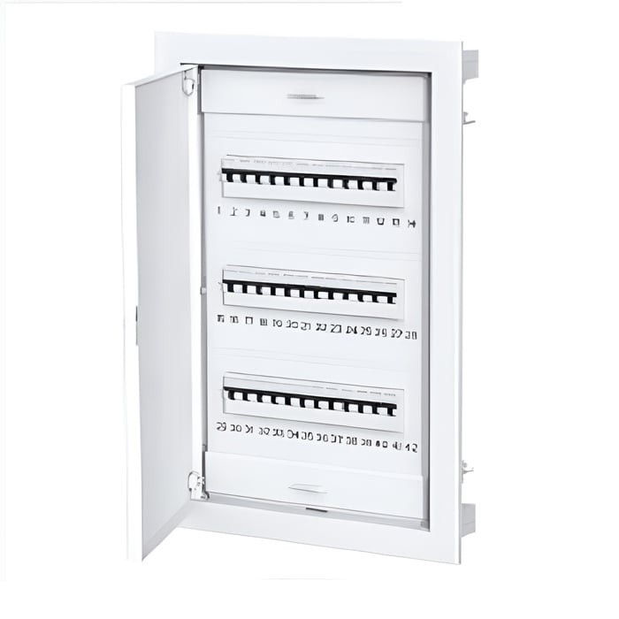 Tablou electric incastrat 36+6 module usa metalica 3 randuri la 850 &ordm; C IP40