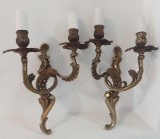Superb set de aplice din bronz masiv in stilul Rococo,piese cu o lucrătură de o foarte mare finețe