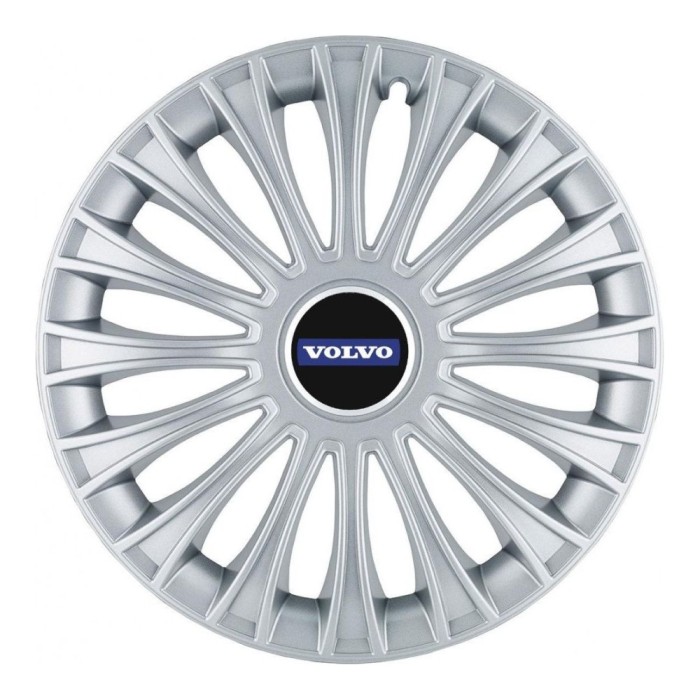 Set 4 Capace Roti, potrivite jantelor de R14, pentru Volvo, model dino cromat
