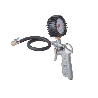 Pistol pentru umflarea anvelopelor cu manometru Gude 2819, 12 bari foto