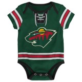Body copii Outerstuff Minnesota Wild NHL Hockey Pro Creeper, 24 Luni