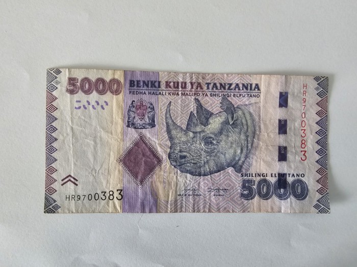 Tanzania 5000 Shilingi 2015