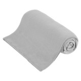 Patura Fleece Polar, Material Moale si Pufos Cocolino, Dimensiune 130x150 cm pentru Patut Copii, Culoare Gri