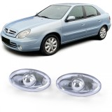 Indicatori laterali din sticla clara cu crom, pereche, potriviti pentru Citroen C2 C3 C5 Xsara N1 N2 N68 Performance AutoTuning