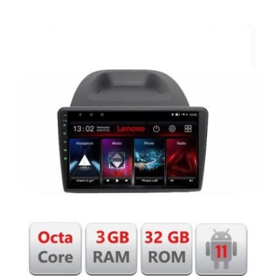 Navigatie Ford Fiesta D-256 Octa Core cu Android Radio Bluetooth Internet GPS WIFI DSP 3+32 GB 4G KIT-256+EDT-E LENOVO LITE CarStore Technology foto