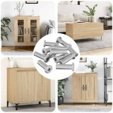 vidaXL Bucșa cu Blocare 2857 pcs Argintiu Oțel 864564