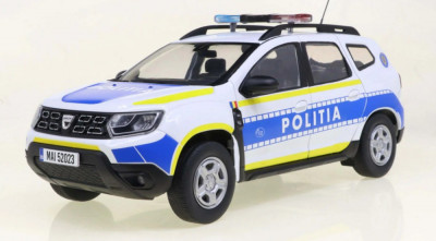 Macheta Dacia Duster Politia Romana - 1/18 Solido foto